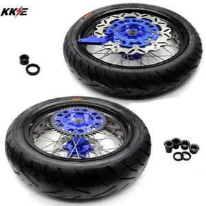 KKE 17" Supermoto Tire Wheels Rims Fit Yamaha WR250F 2001-2019 WR450F 2003-2018 - Picture 1 of 16