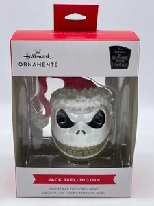 Hallmark Ornaments Nightmare Before Christmas Jack Skellington Scary Santa NEW - Picture 1 of 9