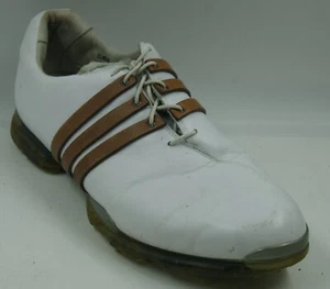 Adidas Adipure Men's Shoes 13 White Leather Lace Up Golf Shoes 675519 - Picture 1 of 11