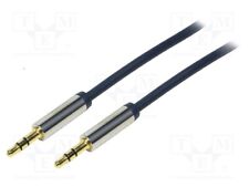 Kabel 5m Jack 3,5mm 3pin Stecker,beiderseitig dunkelblau CA10500 o- und Videok