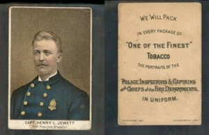 1888 N288 BUCHNER POLICE INSPECTORS CAPTAINS FIRE CAPT.  HENRY L. JEWETT 3046 - Picture 1 of 1