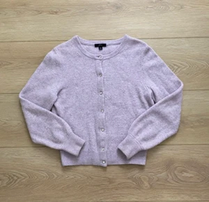 J Crew Jeweled Button Cardigan Lilac in Supersoft Yarn Merino Alpaca Wool S - Picture 1 of 2