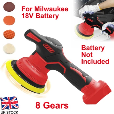 5000RPM Cordless Buffer Polisher with 8 Variable Speed for Milwaukee 18V Battery - Image 1 of 4