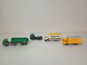 Wiking HO Truck Lot Of 4 Mercedes Benz AutoLack Service - Picture 1 of 21