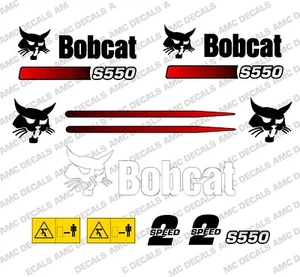 BOBCAT S550 SKID STEER DECAL STICKER SET - Picture 1 of 1