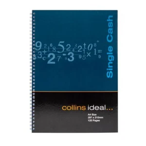 Ideal - A4 Cashbook Wiro Single Cash - 120 Pages - Blue (7421) - Picture 1 of 4