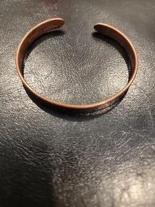 Brazalete Brazalete Sabona London Cobre Vintage Años 70 Firmado Hecho en EE. UU. - Imagen 1 de 3