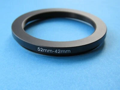52mm to 42mm Stepping Step Down Ring Camera Lens Filter Adapter Ring 52mm-42mm - Image 1 of 2