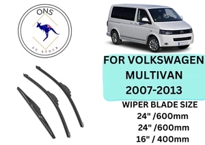 WIPER BLADES FOR VOLKSWAGEN MULTIVAN 2007-2013 - Picture 1 of 4
