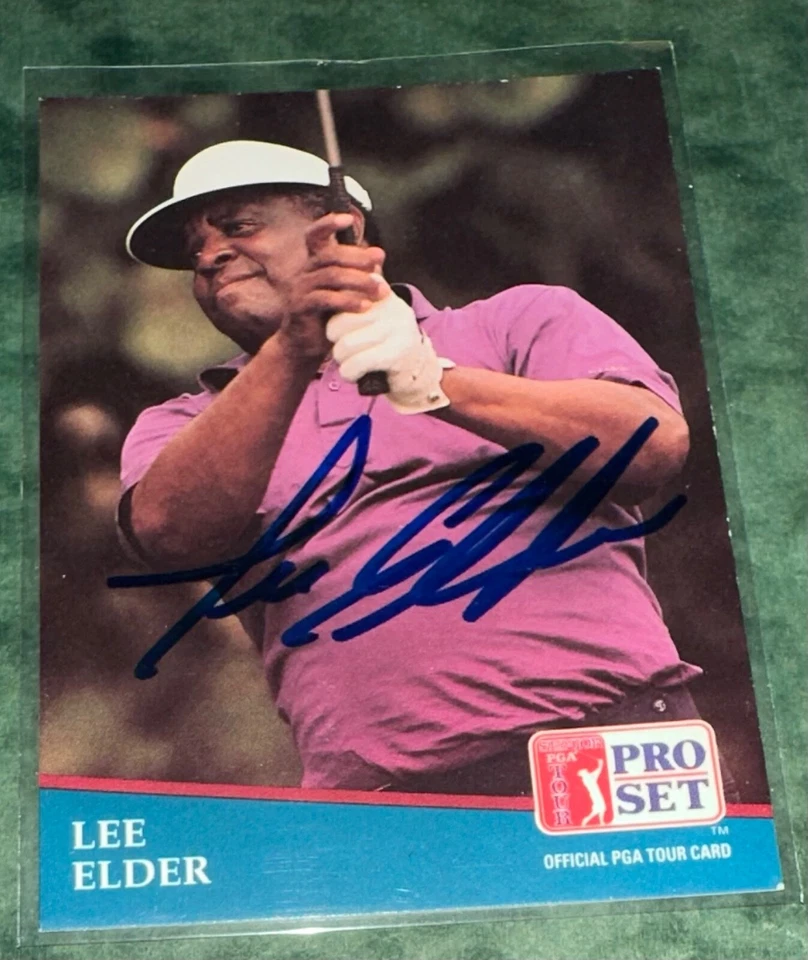 LEE ELDER SIGNED CARD  1991 PGA TOUR PRO SET CARD AUTOGRAPHED  MASTERS - Image 1 of 1