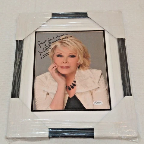 JOAN RIVERS Autographed Signed 8x10 JSA Framed Matted Inscription Talk Show RARE Cover
