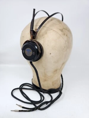 Auriculares American Bell Auriculares Allied Radio Corp Chicago Ham Operator Baquelita Foto 1 de 4