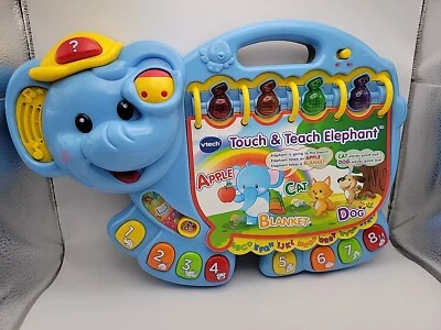 VTech Touch & Teach Elephant for 12-36 Months w/Interactive Sounds & Music Works - Image 1 of 4
