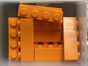 LEGO Parts - Orange Brick 1 x 4 - No 3010 - QTY 10 - Picture 1 of 1
