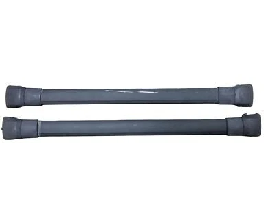 Par de portaequipajes de techo Subaru Forester 2003-2007 barras de riel central transversal Foto 1 de 4