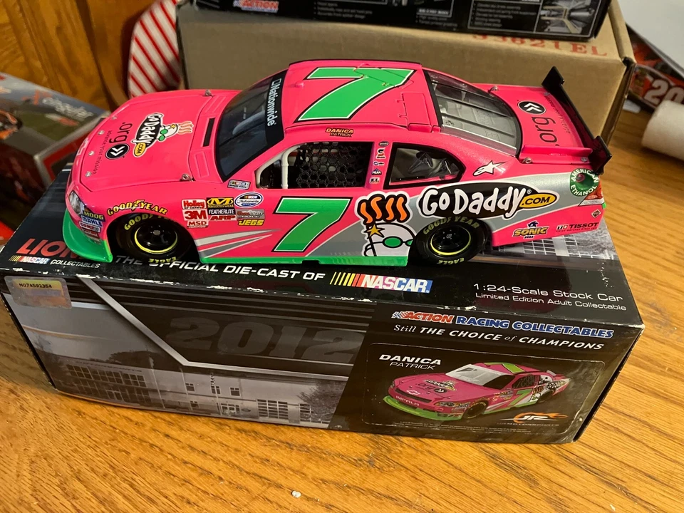 2012 #7 DANICA PATRICK 1/24 GODADDY PINK IMPALA - Image 1 of 1