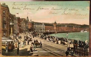 Postal del Reino Unido LOCH PROMENADE en DOUGLAS IOM Isla de Man 1906 Edimburgo a EE. UU. - Imagen 1 de 2