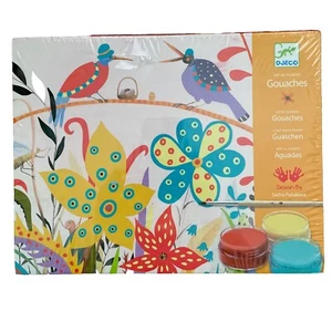New - Sacha Poliakova Art by Numbers Sacha's Garden Djeco Paint By Numbers Kit - Picture 1 of 3