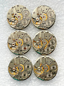 UdSSR Slava 24 mm Kaliber Uhrwerke sowjetische Uhrwerke 6 Stck. *312