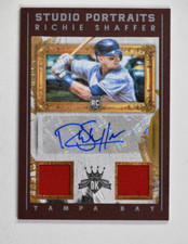2016 Diamond Kings Studio Portraits Framed #10 Richie Shaffer Auto Jersey /99