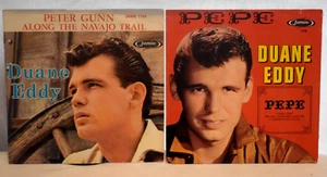 Lot of 2 DUANE EDDY 45 RPM/PS JAMIE Peter Gunn/ Navajo Trail & Pepe/ Lost Friend - Picture 1 of 11