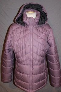 Columbia Women's Lightweight Puffer Jacket w/ removable Hood Purple Size Large L - Picture 1 of 13