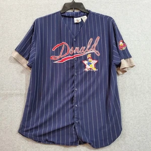 Disney Vintage Mickey & Co Donald Duck Baseball Jersey - Picture 1 of 8