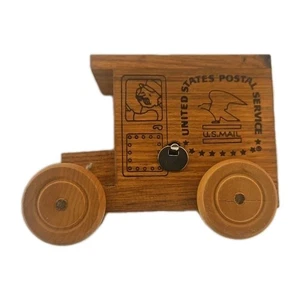 Vintage 1989 USPS Wooden Bank Truck Music Box | Toystalgia US Postal Service - Bild 1 von 7