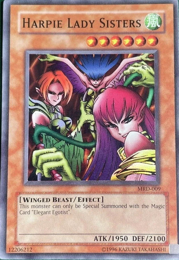 Harpie Lady Sisters - MRD-009- Super Rare Yugioh TCG Card NM - Image 1 of 1