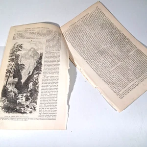 Antique 1854 Naturalist Dr. Hooker Himalayas Harpers New Monthly Magazine - Picture 1 of 7