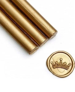 UNIQOOO Arts & Crafts Champagne Gold Glue Gun Sealing Wax Sticks 8 Ct. READ MORE - Picture 1 of 5