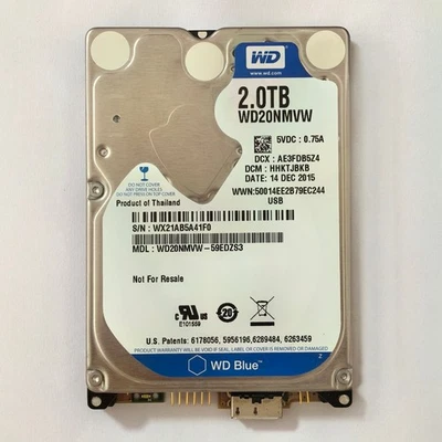 Western Digital 2TB WD20NMVW-59EDZS3 2.5 USB 3.0 Portable External HDD Drive - Image 1 of 3