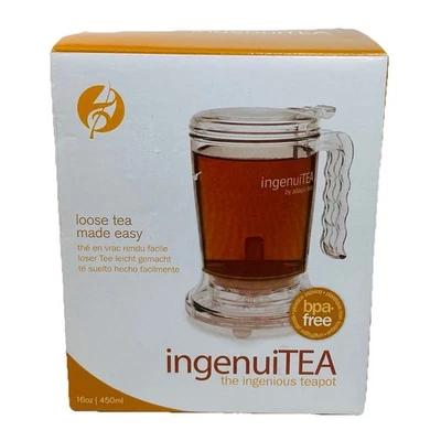 Adagio Teas IngenuiTEA Loose Leaf Tea Infuser Teapot 16 oz BPA-Free Fits Any Cup - Image 1 of 4