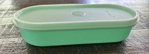 Vtg Tupperware 2 Piece Cheese Container With Clear Lid 1375-13 (No Grater) Used - Picture 1 of 5