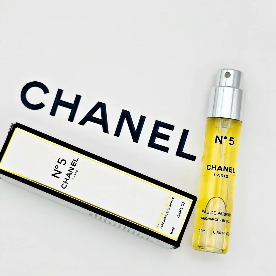 Туалетная вода CHANEL N5 дорожный размер флакон спрей 10 мл/0,34 унции - 100% подлинная - Изображение 1 из 4