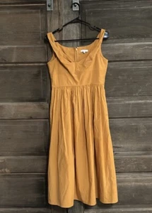 VESTIDO DE SATÉN REBECCA TAYLOR CON CORREA TORCIDA EN LIRIO DE TIGRE TALLA MEDIANA - Imagen 1 de 8