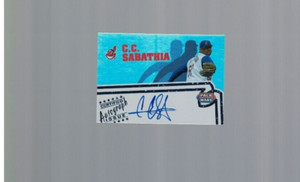 CC Sabathia Cleveland Indians 2005 Topps Pack Wars Autograph Card