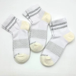 Bombas 3 pairs Men's Vintage Stripes Quarter Socks honeycomb Size XL Cushion - Picture 1 of 2