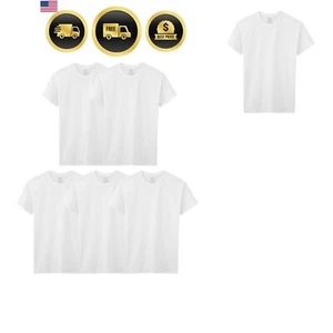 Boys Cotton T Shirts Tank Tops Pack Crew Neck Undershirts for Kids - Picture 1 of 3