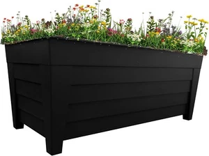 Garden Plant Pot Long Plastic | Planter Outdoor Garden | Large Tree Planters UK - Picture 1 of 7