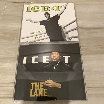 Ice T 2 CD LOT The Lane UK Import & That’s How I’m Livin’ Promo 💿 Foto 1 de 4