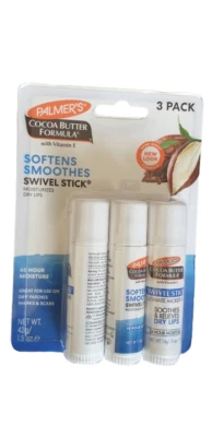 Palmer's Fórmula de manteca de cacao hidratante barra giratoria 0,5 OZ cada una (paquete de 3) Foto 1 de 2