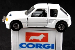 1:36 CORGI 399 PEUGEOT 205 TURBO 16 White RALLY RACING Car Made in Gt. Britain - Picture 1 of 13