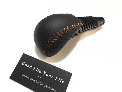 ☆ HONDA FIT JAZZ RS GE8 AUTO CVT SHIFT KNOB ORANGE STITCH JDM OEM JAPAN GENUINE Foto 1 de 4