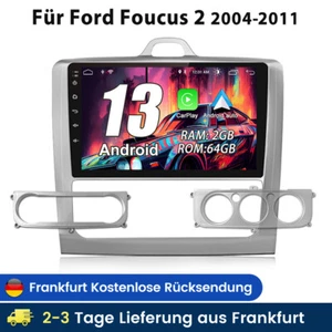 2+64G Android 13 Autoradio GPS DAB BT Carplay Für Ford Focus MK2 MK II 2004-2011 - Bild 1 von 10