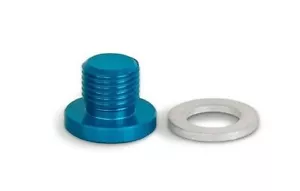 M10 x 1.0 -BLUE- METRIC Hex Allen Key BLANKING PLUG BLOCKER Male Oil - Set of 1 - Picture 1 of 1