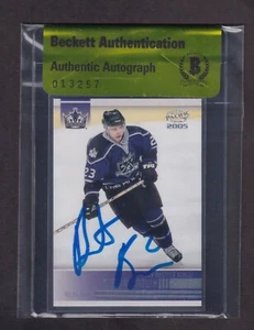 Dustin Brown 2004-05 Autograph Blue Sharpie Beckett Authenticated #119 LA Kings - Picture 1 of 5