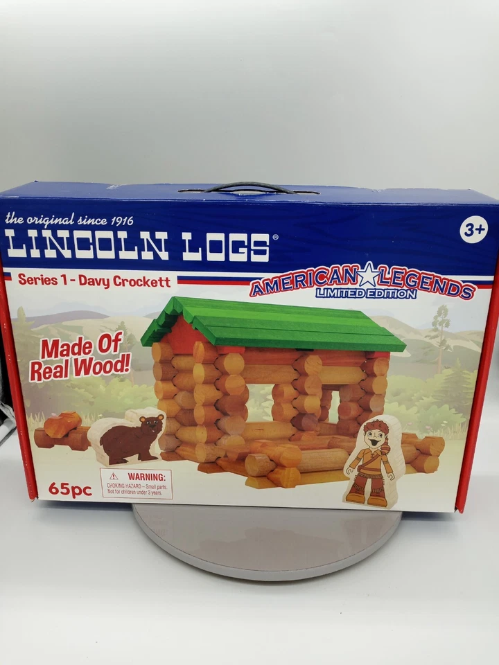 Lincoln Logs American Legends Limited Edition Series 1 - Davy Crockett 65pc