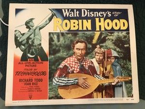 The Story Of Robin Hood 1952 RKO/Disney 11x14" lobby card Joan Rice Elton Hayes