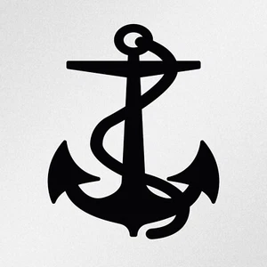 Anchor Symbol Car Laptop Motorbike Vinyl Decal Sticker (ia) - Picture 1 of 9